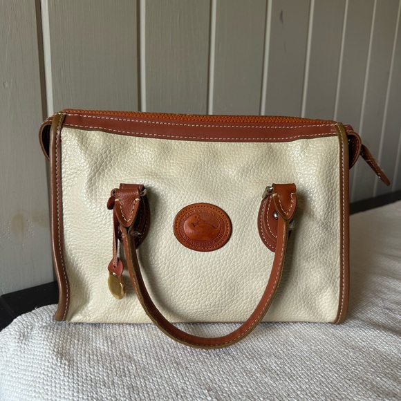 Dooney & Bourke Handbags - Vintage Dooney & Bourke Cream and Tan Purse